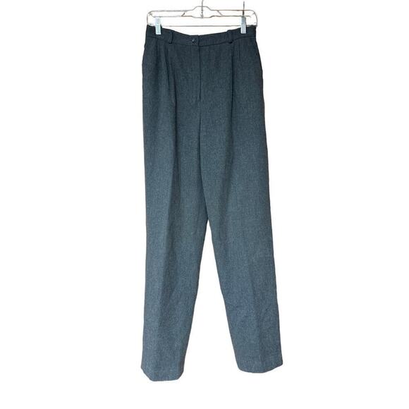 Pendleton Vintage 2000s 100% Virgin Wool Gray Trouser Pants Women’s Size 8 Tall - Picture 1 of 9